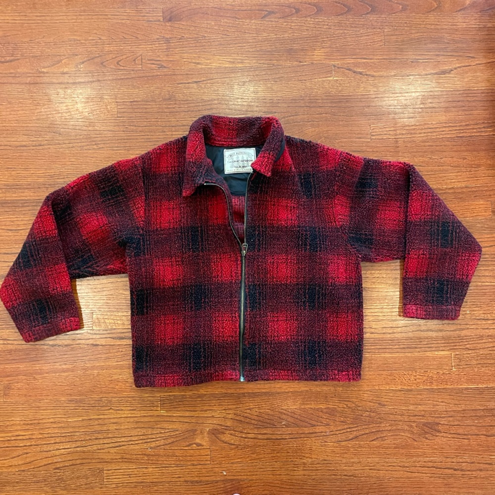 The Great Outdoors Plaid Sherpa Jacket 🧸